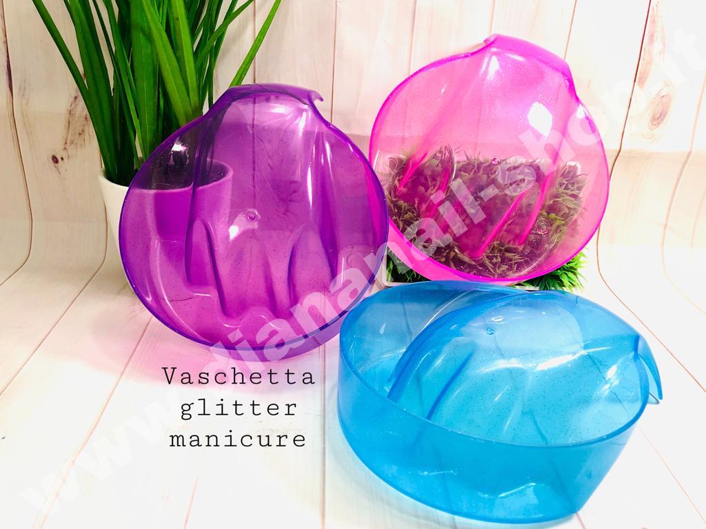 VASCHETTA GLITTER MANICURE (con poggiamano)